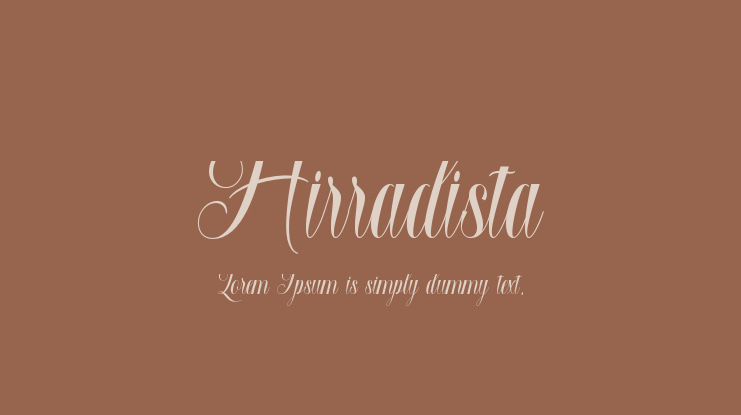 Hirradista Font