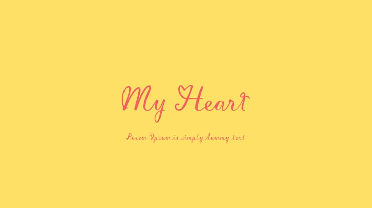 My Heart Font