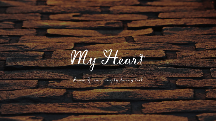 My Heart Font