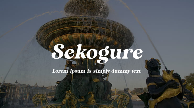 Sekogure Font
