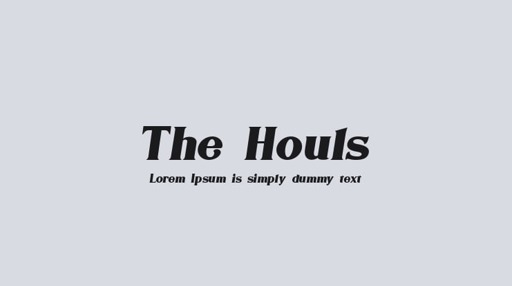 The Houls Font