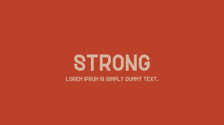 Strong Font
