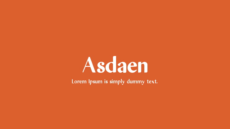 Asdaen Font