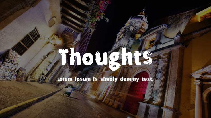 Thoughts Font