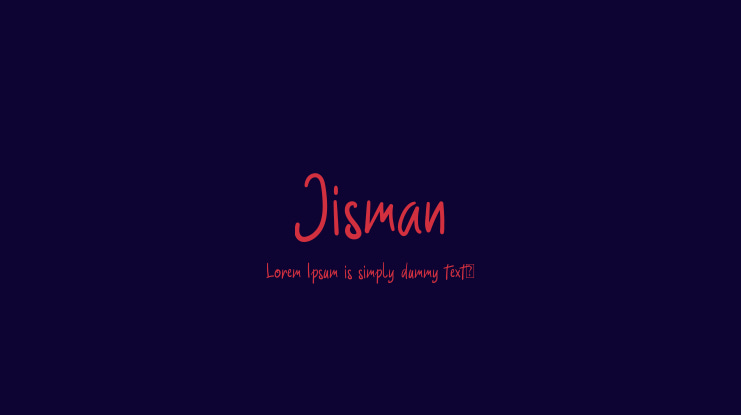 Jisman Font