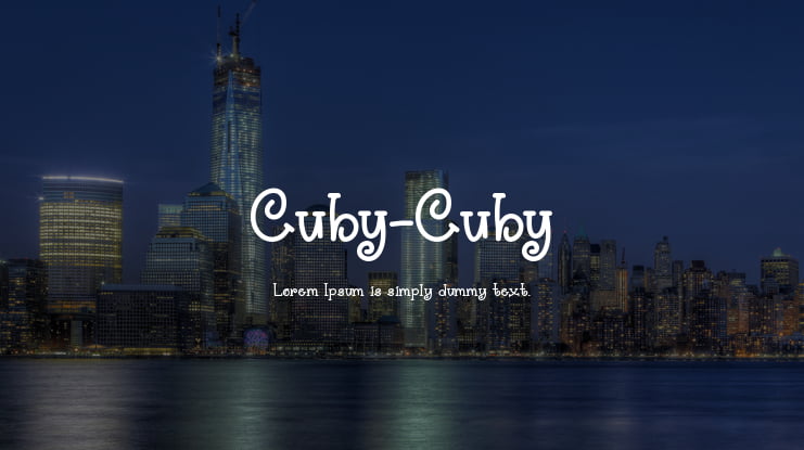 Cuby-Cuby Font