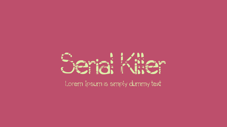 Serial Killer Font