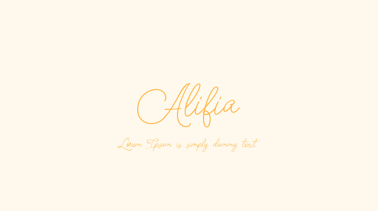 Alifia Font