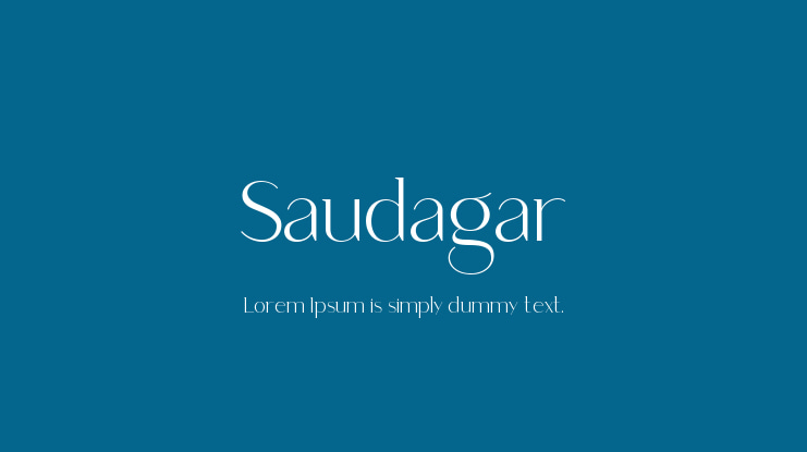 Saudagar Font