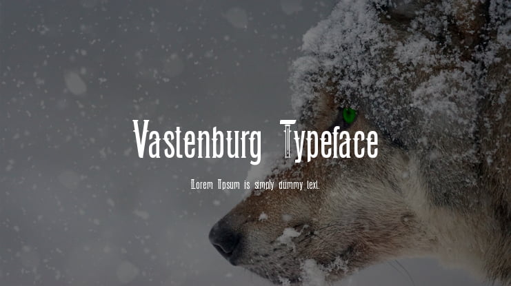 Vastenburg Typeface Font