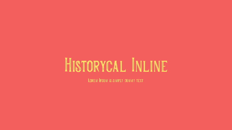 Historycal Inline Font