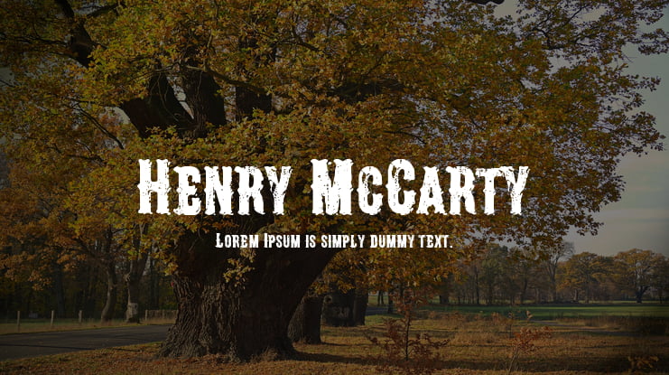 Henry McCarty Font