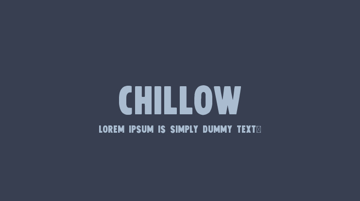 Chillow Font