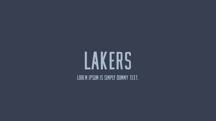 Lakers Font Family