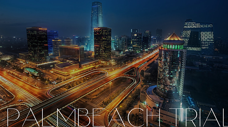 PalmBeach Trial Font