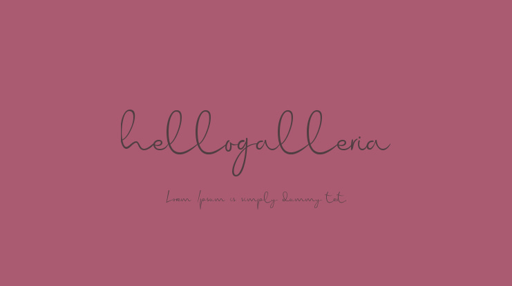 hellogalleria Font