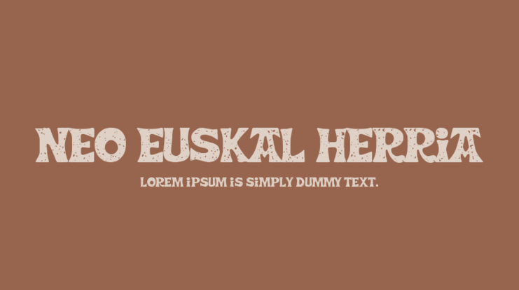 Neo Euskal Herria Font