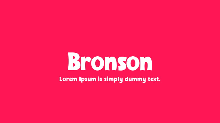 Bronson Font
