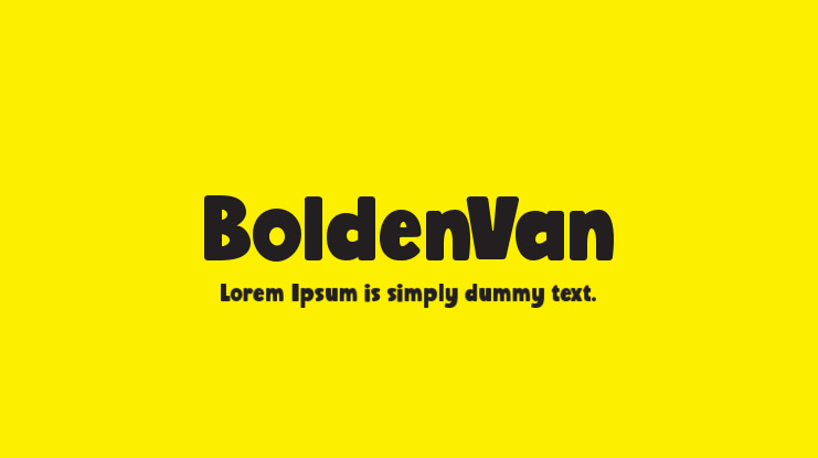 BoldenVan Font