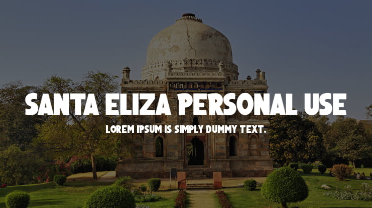 Santa Eliza Personal Use Font