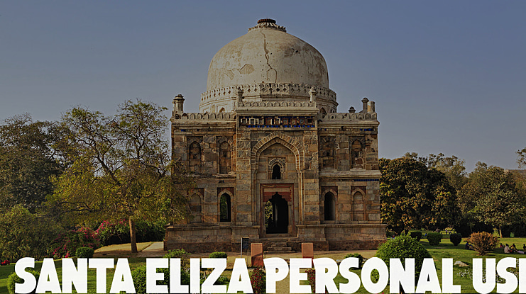 Santa Eliza Personal Use Font