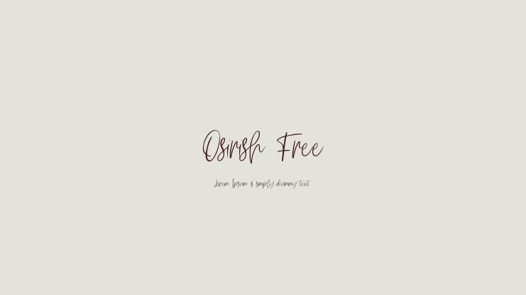 Osirish Free Font