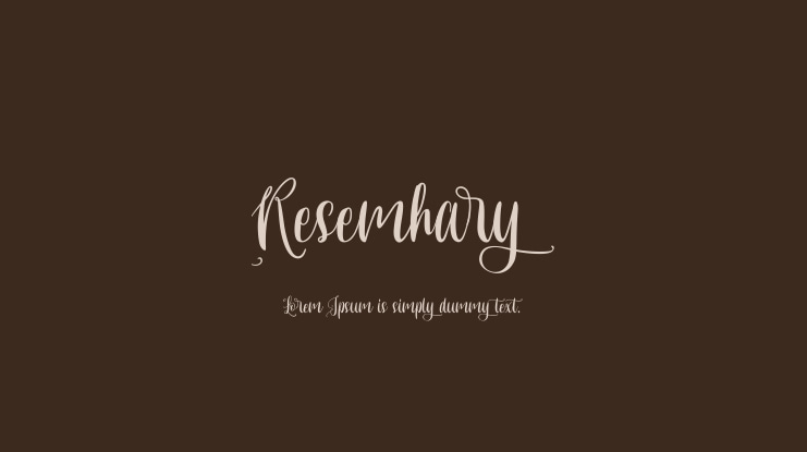 Resemhary Font