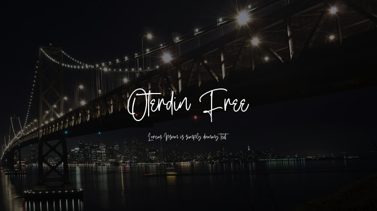 Oterdin Free Font