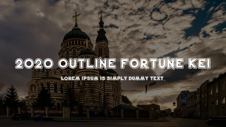 2020 Outline Fortune Kei Font