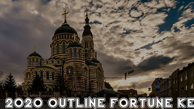 2020 Outline Fortune Kei Font