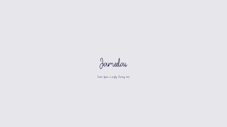 Jameelas Font Family