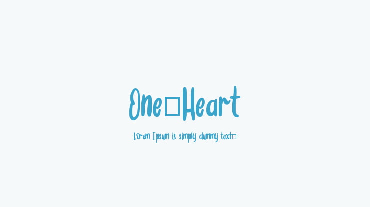 One_Heart Font