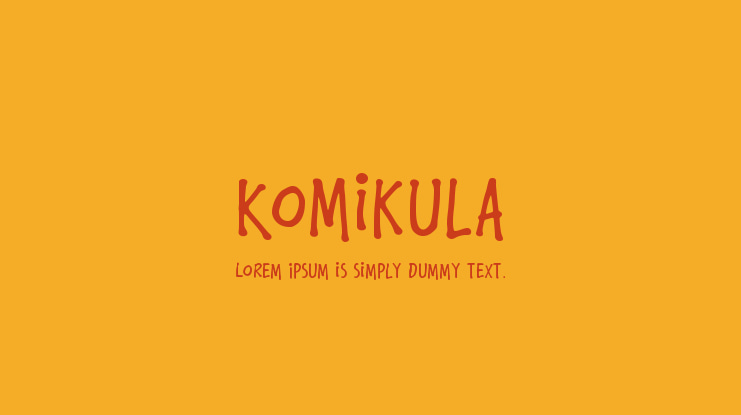 Komikula Font Family