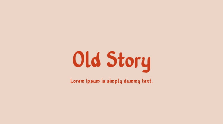 Old Story Font