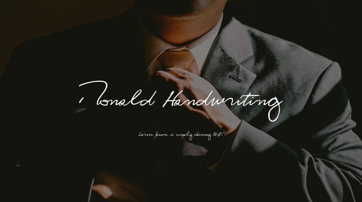 Ronald Handwriting Font