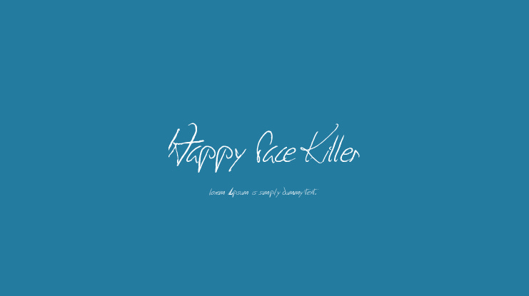 Happy Face Killer Font