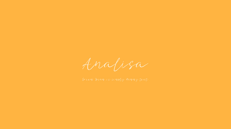 Analisa Font