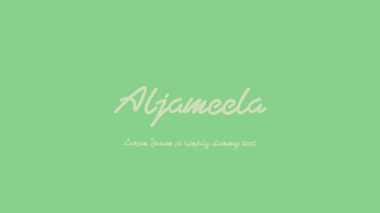 Aljameela Font