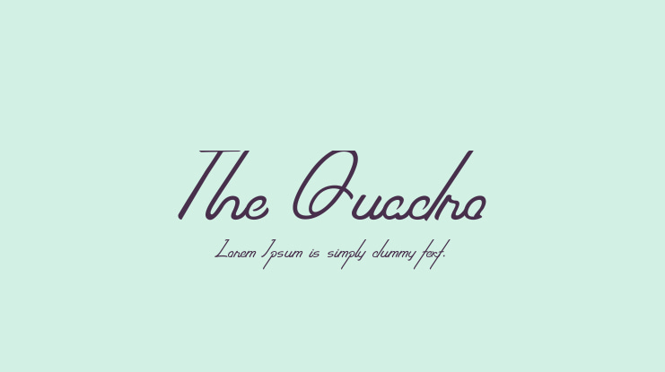 The Quadro Font