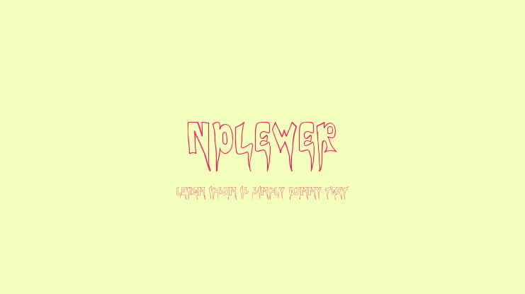 Ndlewer Font