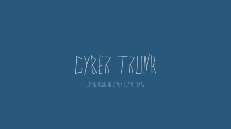 Cyber Trunk Font