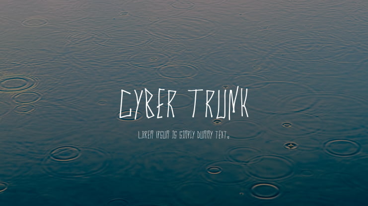 Cyber Trunk Font
