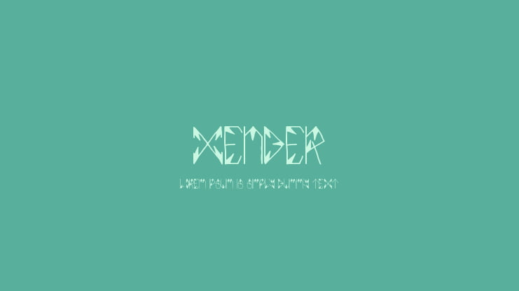 XENDER Font