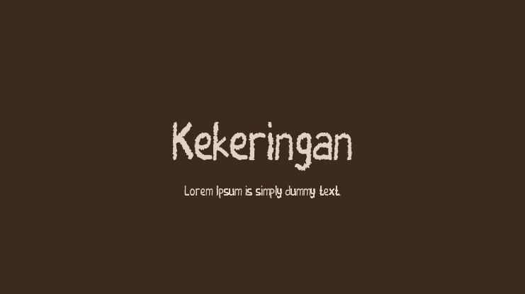 Kekeringan Font
