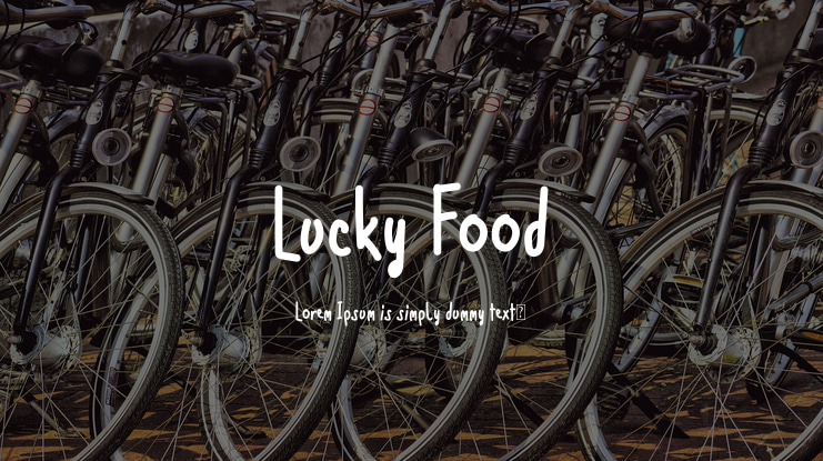 Lucky Food Font