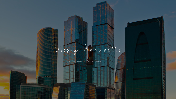 Sloppy Annabelle Font