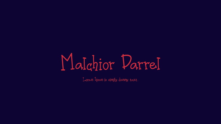 Malchior Darrel Font