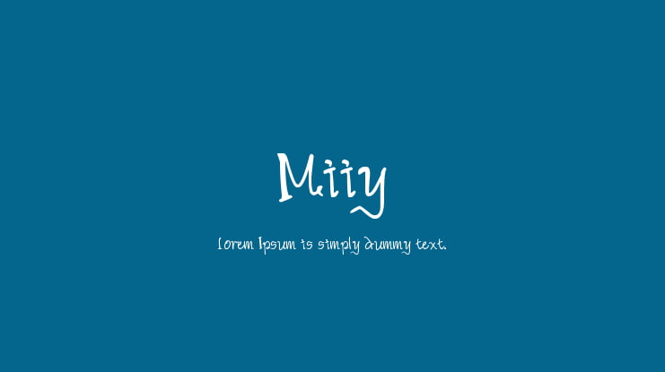 Miiy Font