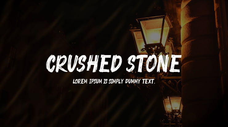 Crushed Stone Font