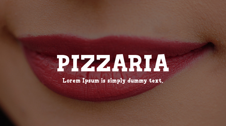 PIZZARIA Font